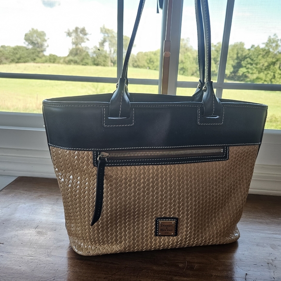 Dooney & Bourke Beacon Woven Tote Bag - Picture 1 of 6